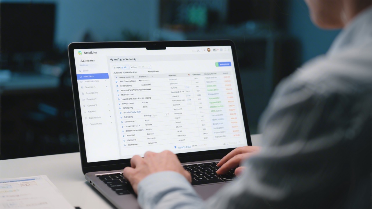 Analyst cleaning data on a laptop with a spreadsheet and validation checks, showing focus on data quality, event consistency, and removal of duplicates