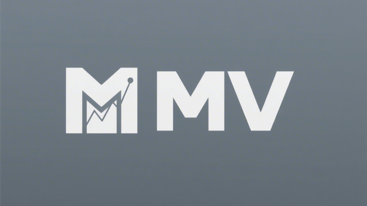 Minimalist logo for MVP SMM Czech Growth Lab with simple geometric letter mark and clean sans-serif wordmark, designed for modern business identity